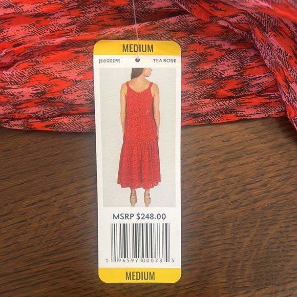 Joie Limited Edition Boho Style Red Floral Print Maxi Dress Size Medium NWT… - Picture 3 of 10